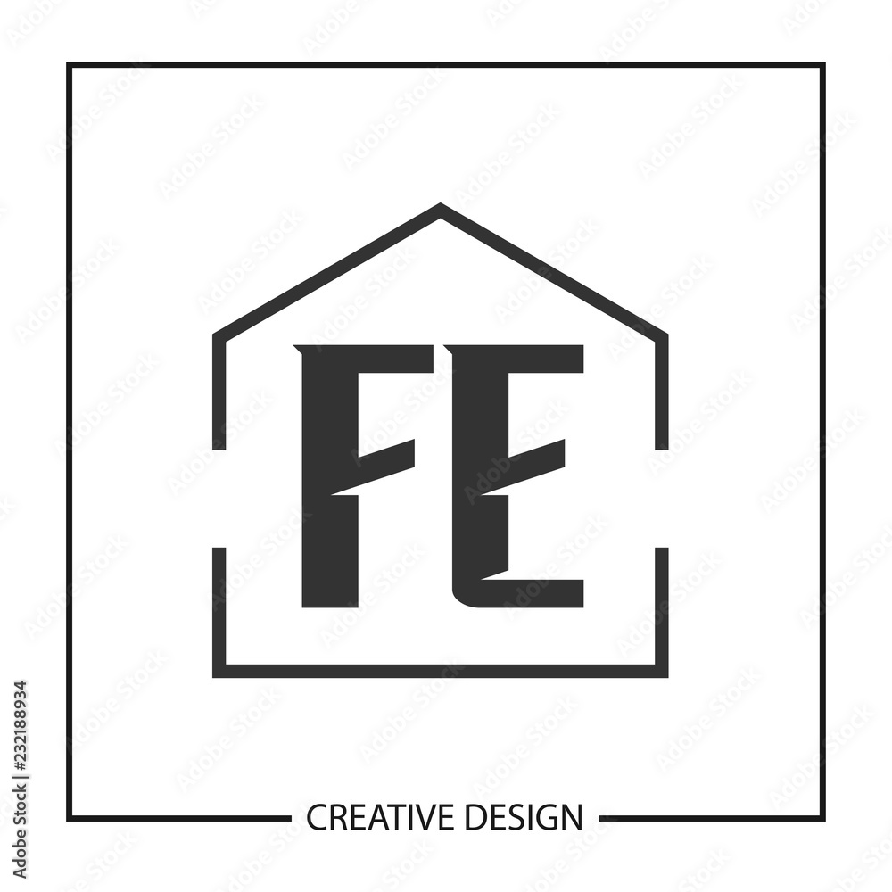Obraz premium Initial Letter FE Logo Template Design Vector Illustration