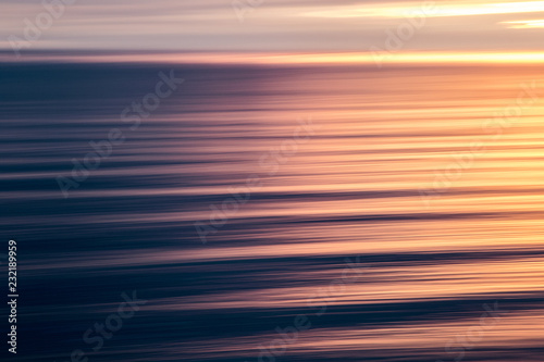 View of ocean waves during sunset © Jeremy Bishop