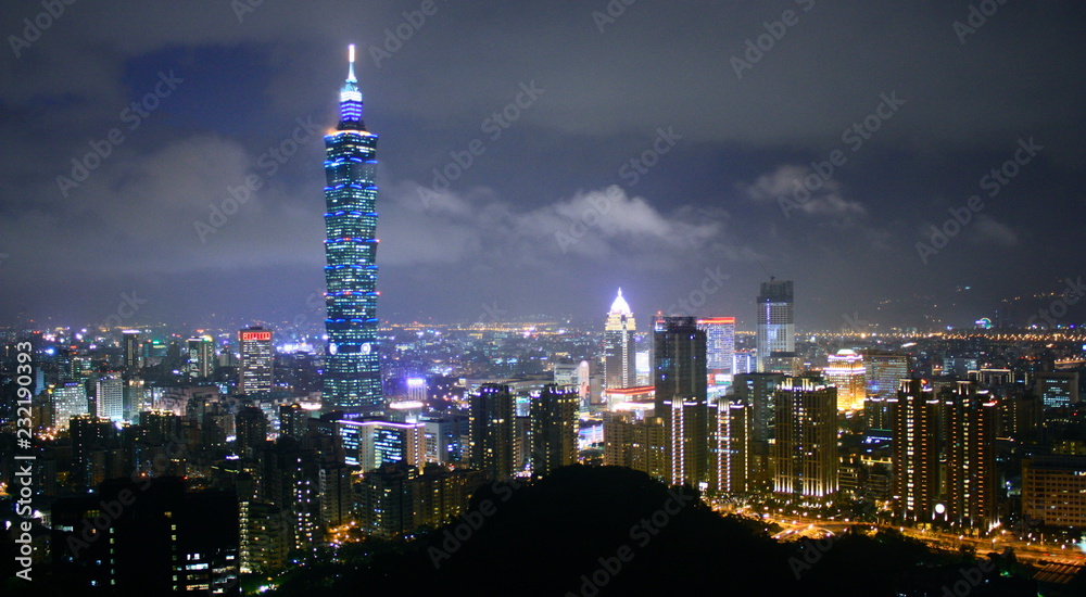 Vue Panoramique Taipei Taïwan - Panoramic View Taipei Taiwan 