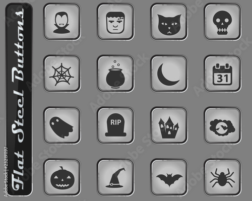 Halloween simply icons