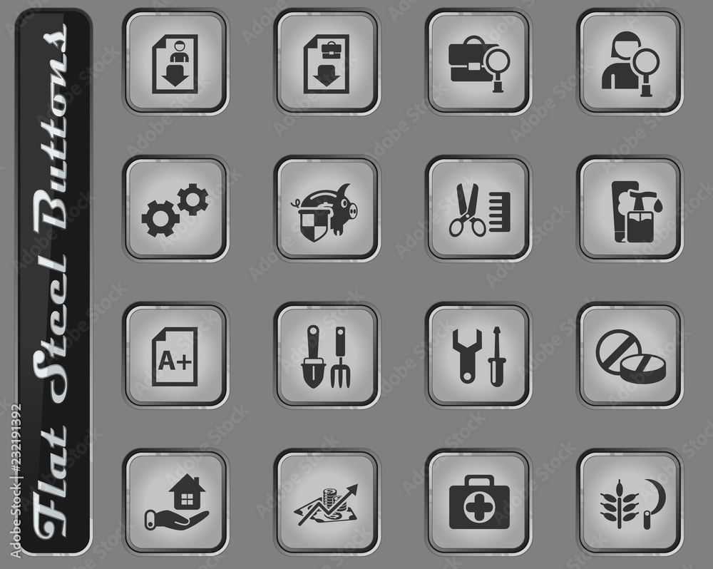 job search icon set job search icon set