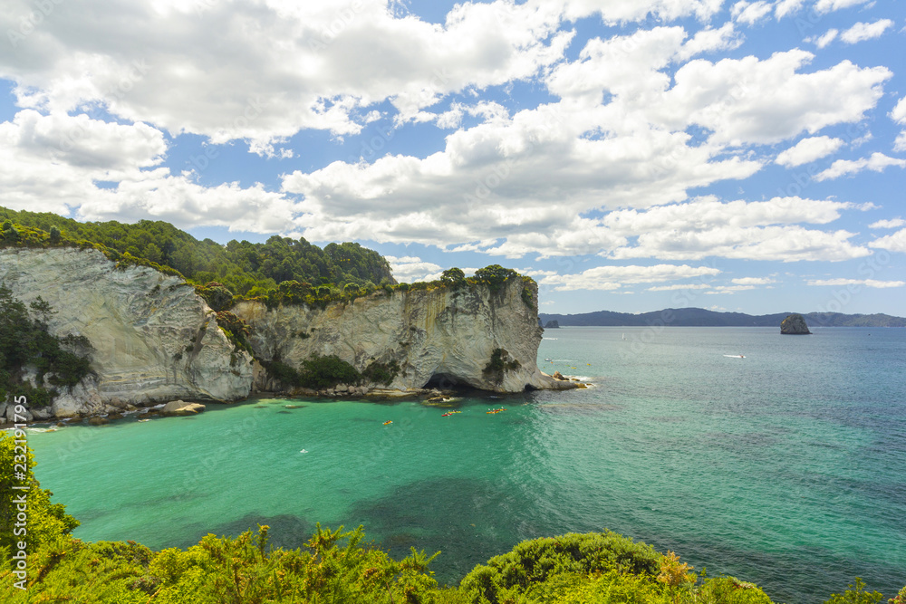 Landscape Scenery of Stingray Bay Beach, Coromandel Peninsula - New Zealand