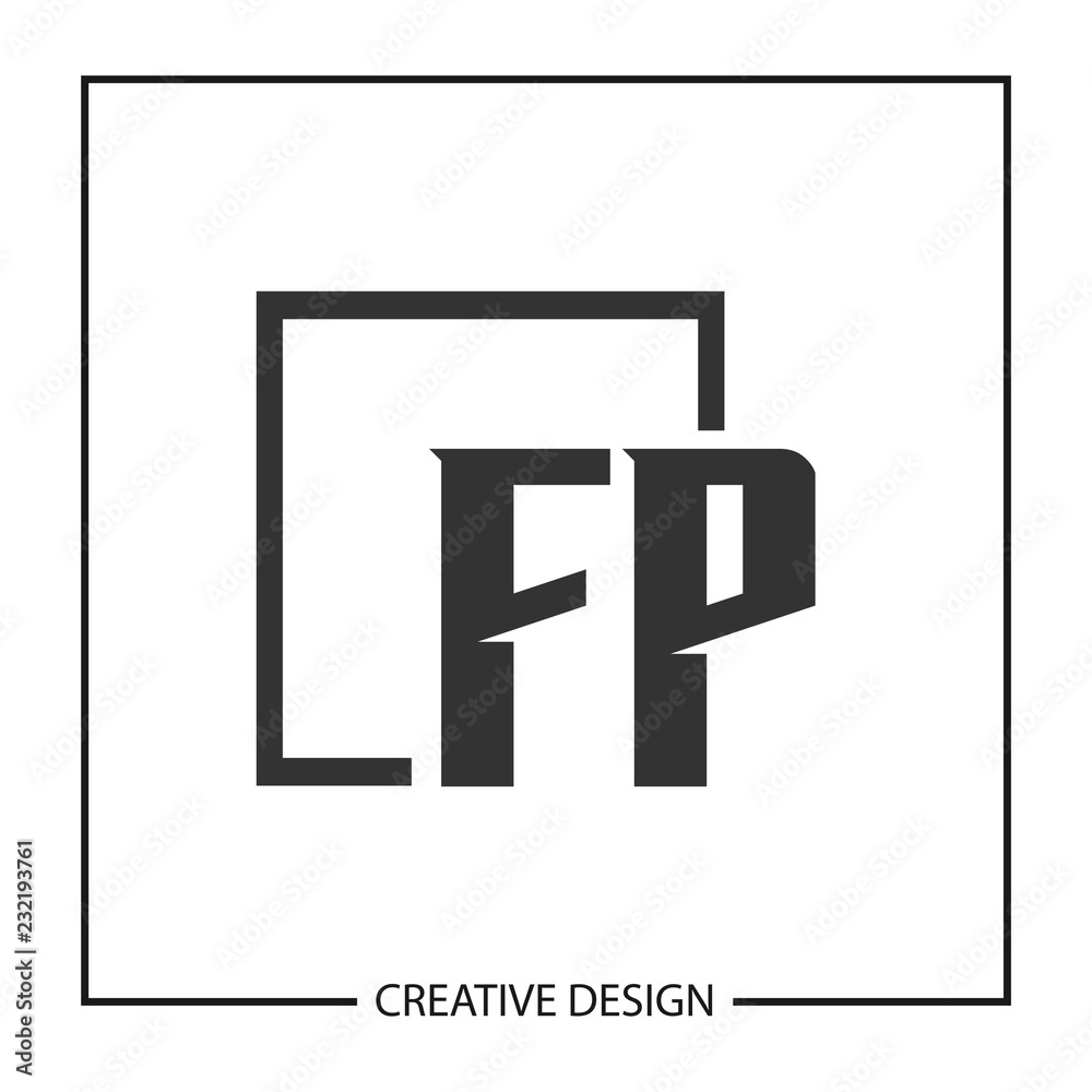 Obraz premium Initial Letter FP Logo Template Design Vector Illustration