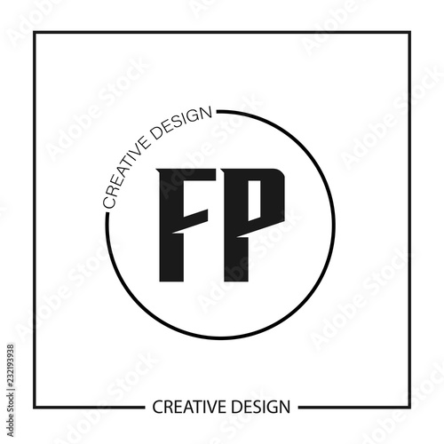 Initial Letter FP Logo Template Design Vector Illustration