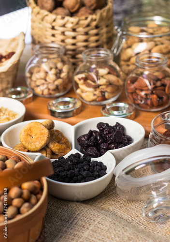 Healthy dried fruits and walnuts fruits © sanjagrujic