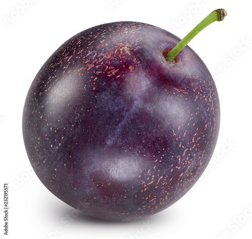Plum isolated Clipping Path