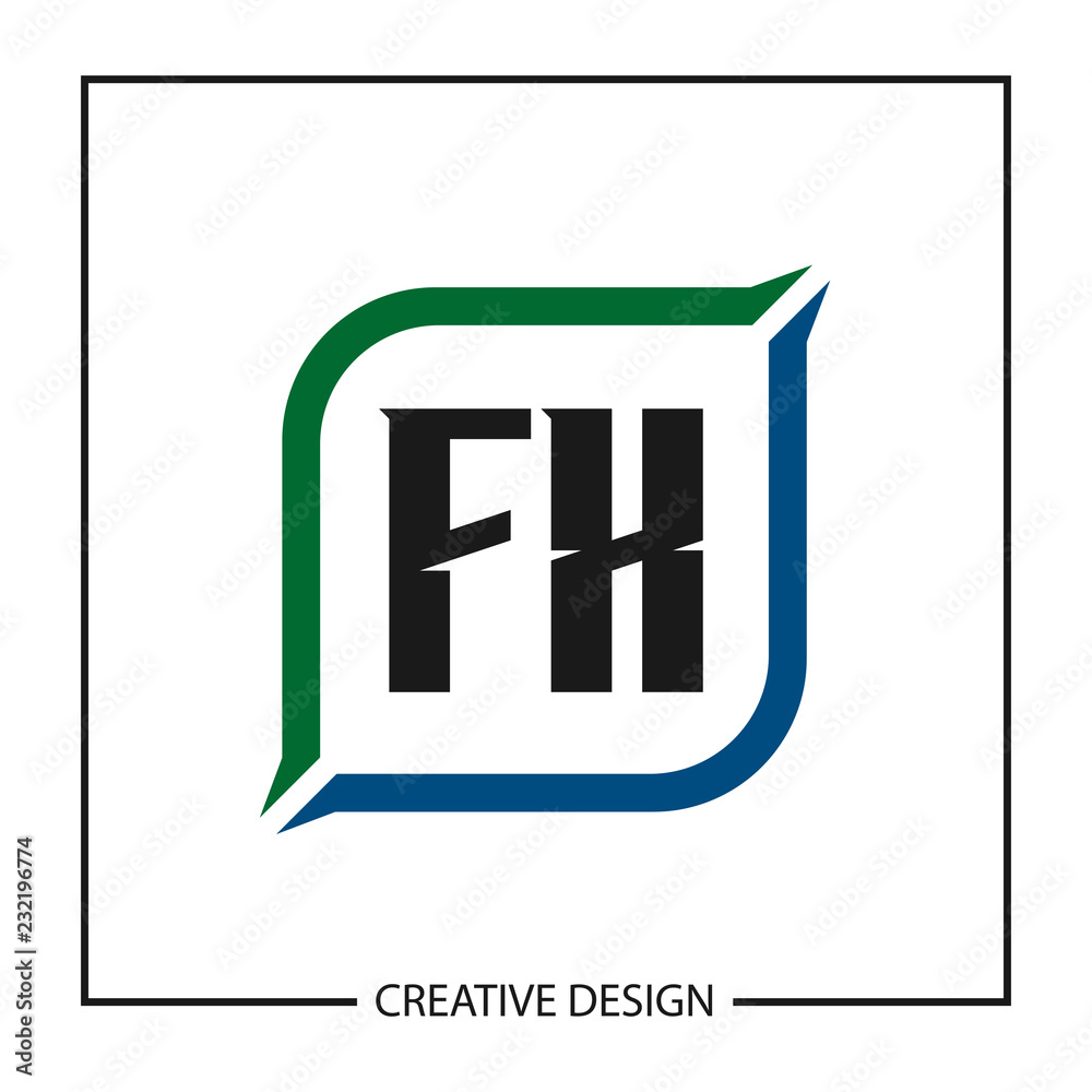 Initial Letter FX Logo Template Design Vector Illustration Initial Letter FX Logo Template Design Vector Illustration