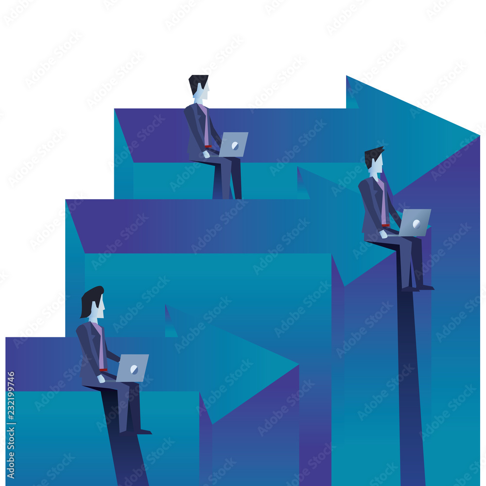 Obraz premium businessman work related