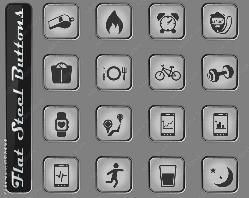 monitoring apps icon set
