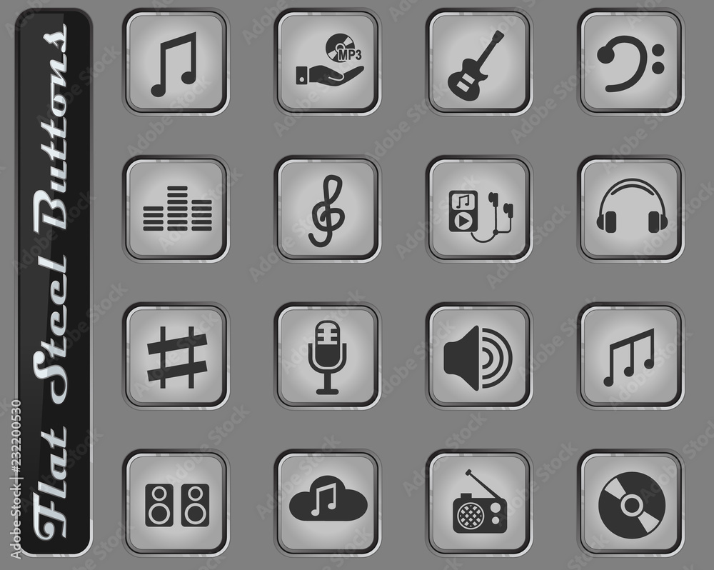 music icon set music icon set