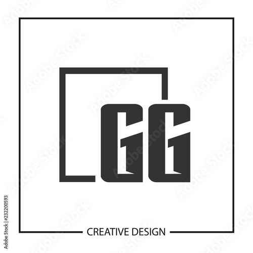 Initial Letter GG Logo Template Design Vector Illustration