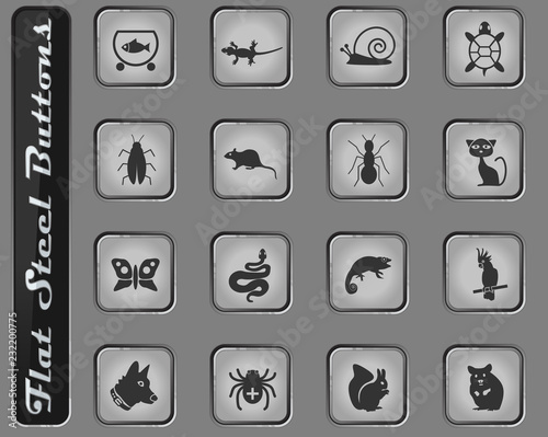 pets icon set