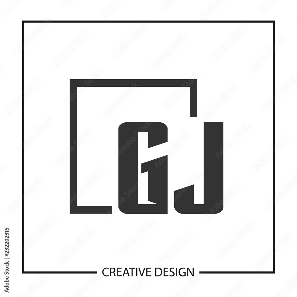 Initial Letter GJ Logo Template Design Vector Illustration Initial Letter GJ Logo Template Design Vector Illustration