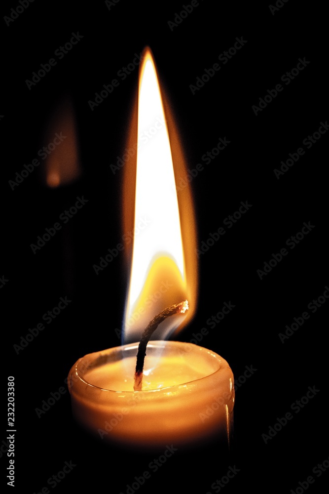 Brennende Kerze