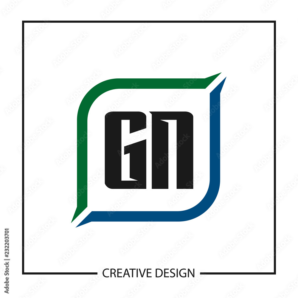 Initial Letter GN Logo Template Design Vector Illustration Initial Letter GN Logo Template Design Vector Illustration