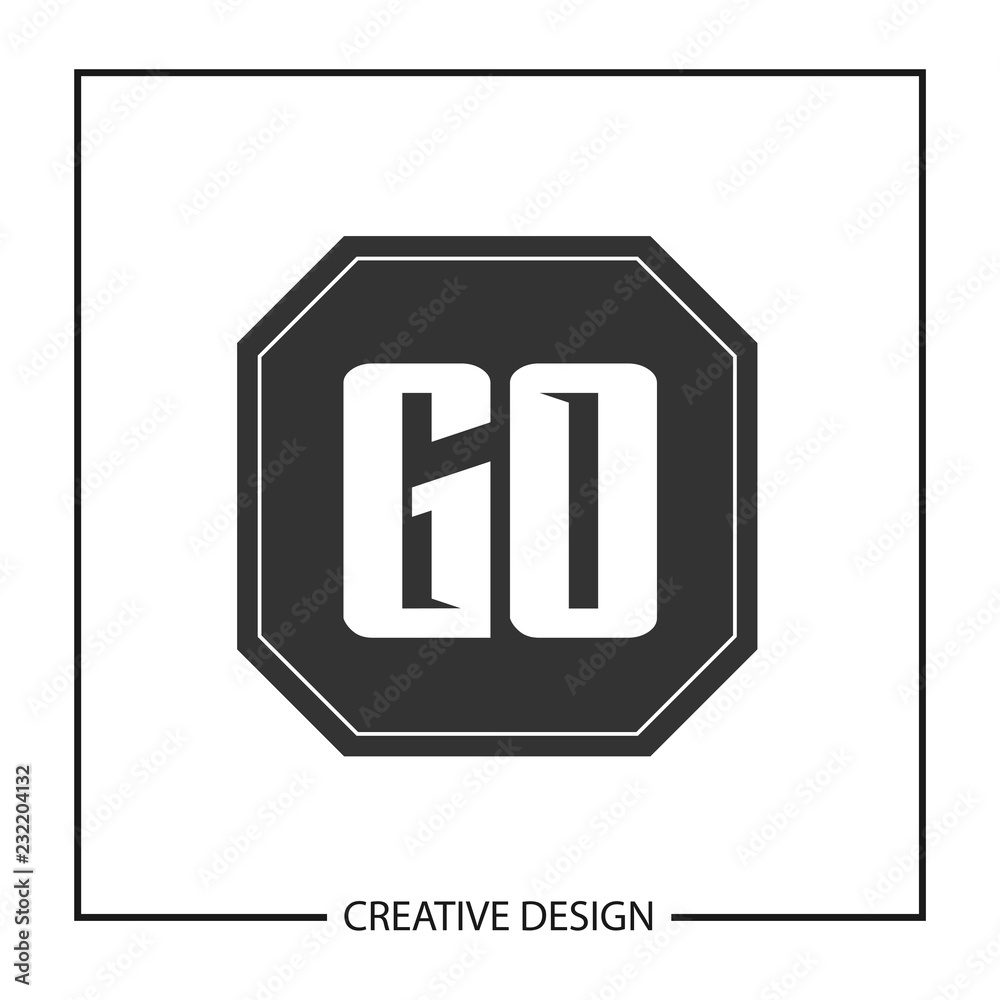 Initial Letter GO Logo Template Design Vector Illustration Initial Letter GO Logo Template Design Vector Illustration