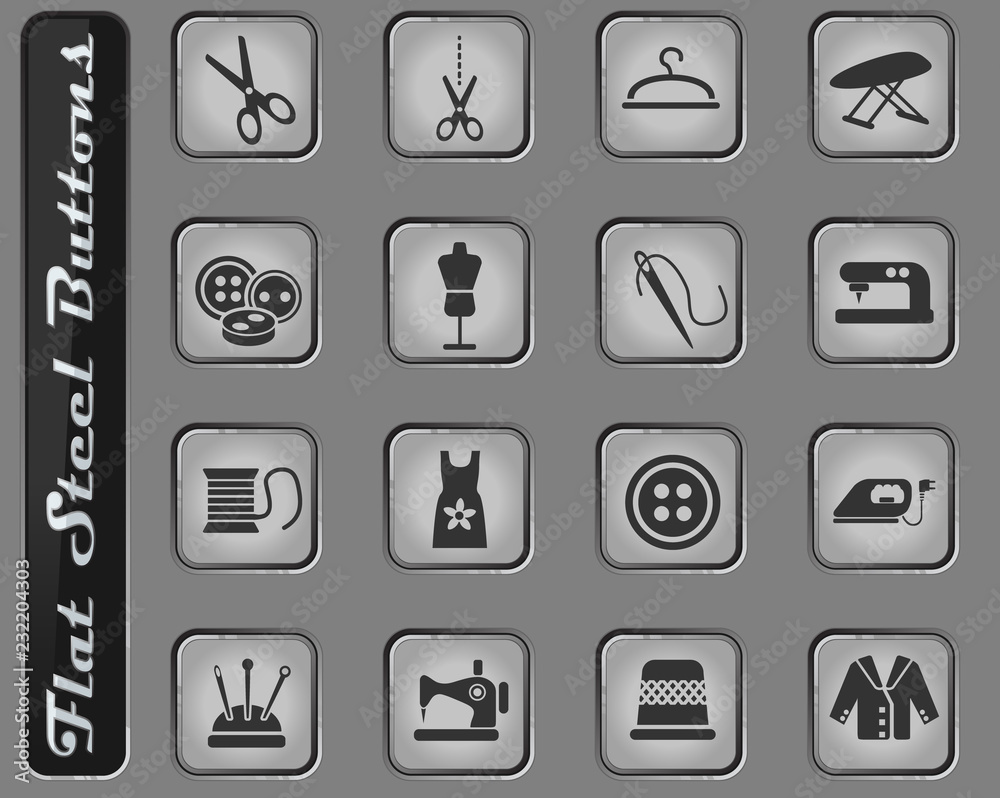 tailoring icon set tailoring icon set