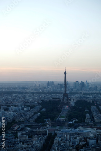 View of Eiffel Tower from Tower Montparnasse