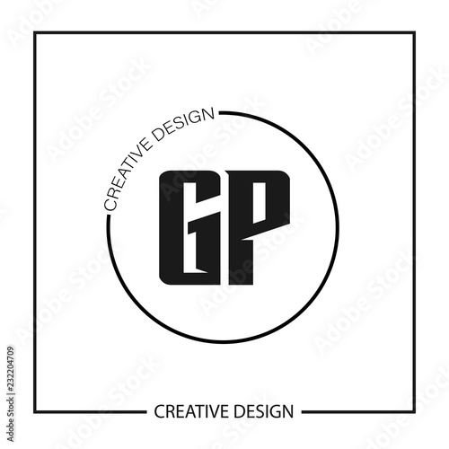 Initial Letter GP Logo Template Design Vector Illustration