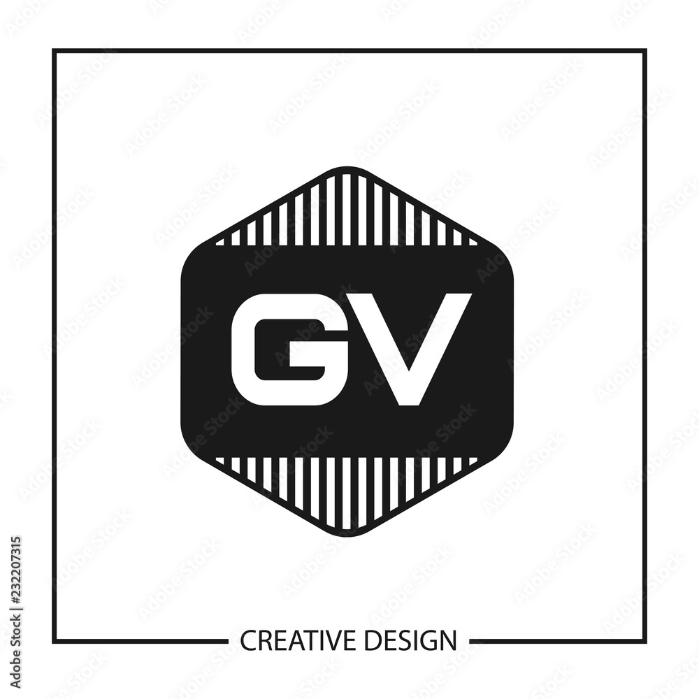 Initial Letter GV Logo Template Design Vector Illustration Initial Letter GV Logo Template Design Vector Illustration