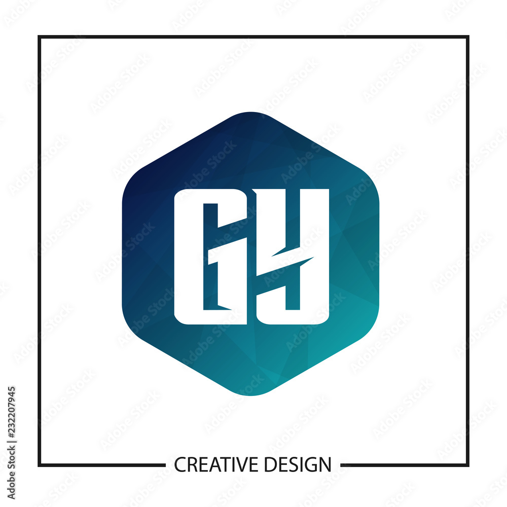 Initial Letter GY Logo Template Design Vector Illustration Initial Letter GY Logo Template Design Vector Illustration