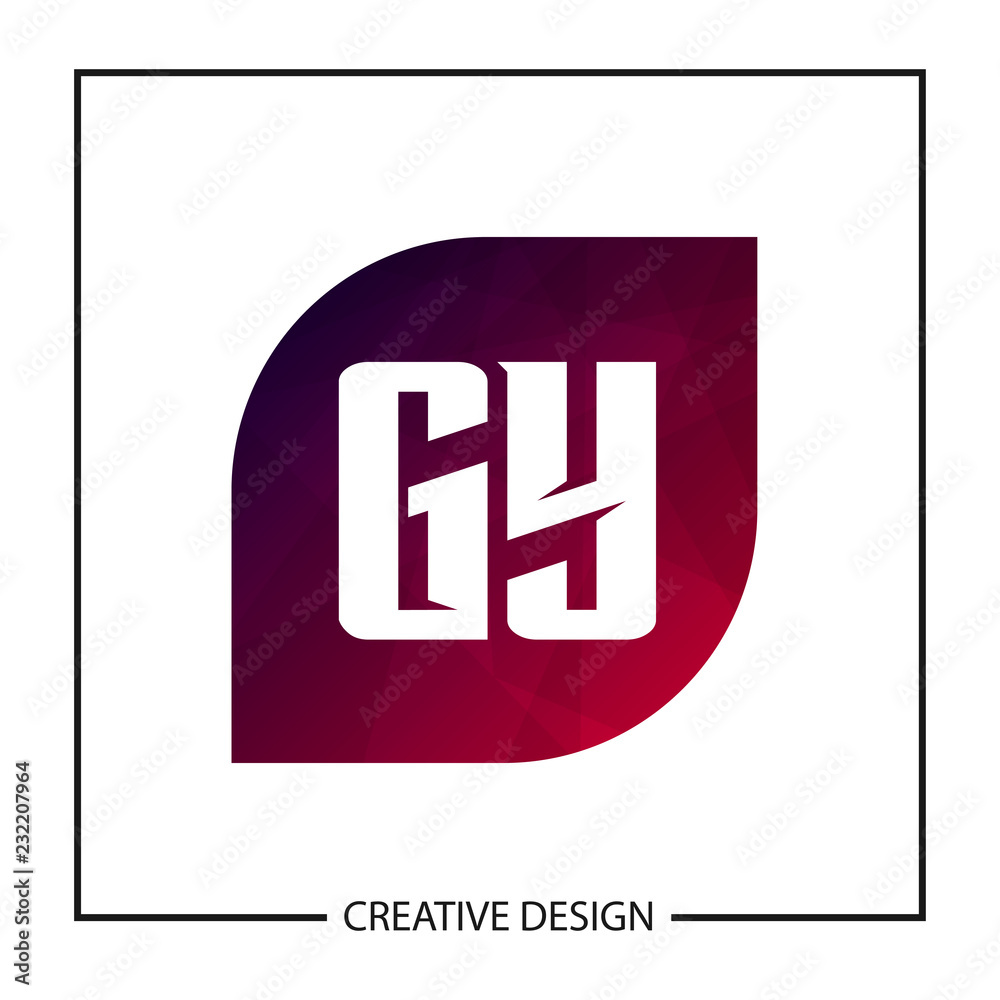 Initial Letter GY Logo Template Design Vector Illustration Initial Letter GY Logo Template Design Vector Illustration