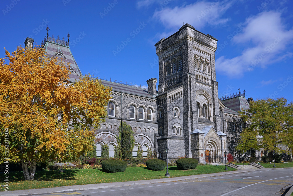 University College, the original 1850 building of the University of Toronto University College, the original 1850 building of the University of Toronto