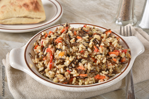 Fényképezés Gourmet wild rice pilaf