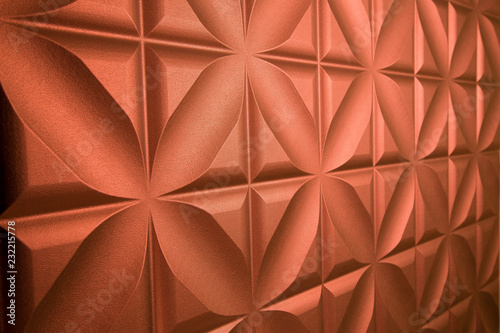 Copper colored leather texture or background