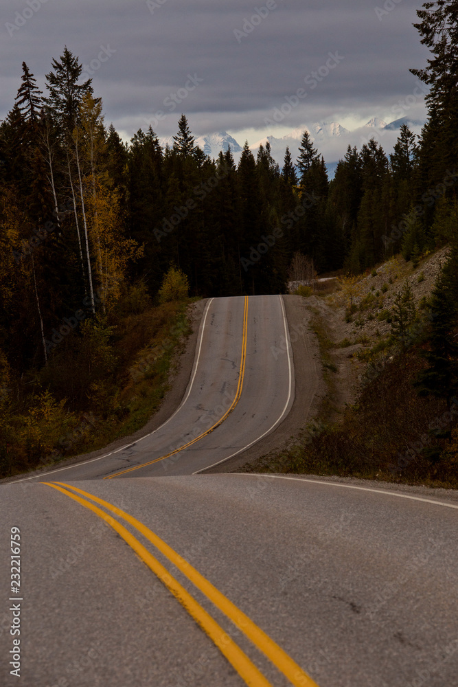 Rocky Mountains Winter Fall