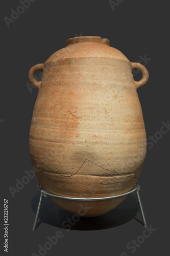 Ancient phoenician amphora clay