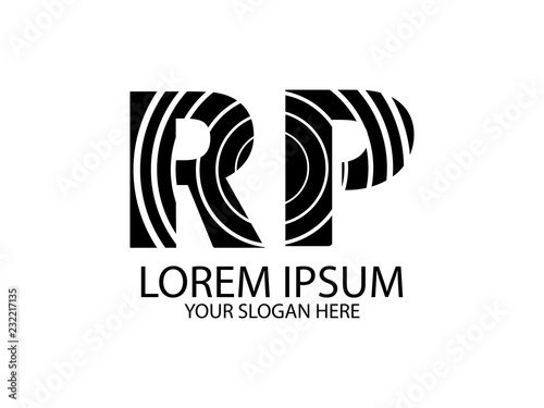 Wallpaper Mural letter R and P logo circle line and combination Torontodigital.ca