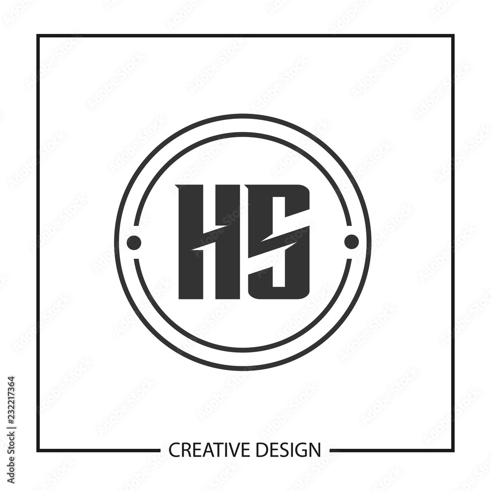 Initial Letter HS Logo template Design Vector Illustration Initial Letter HS Logo template Design Vector Illustration