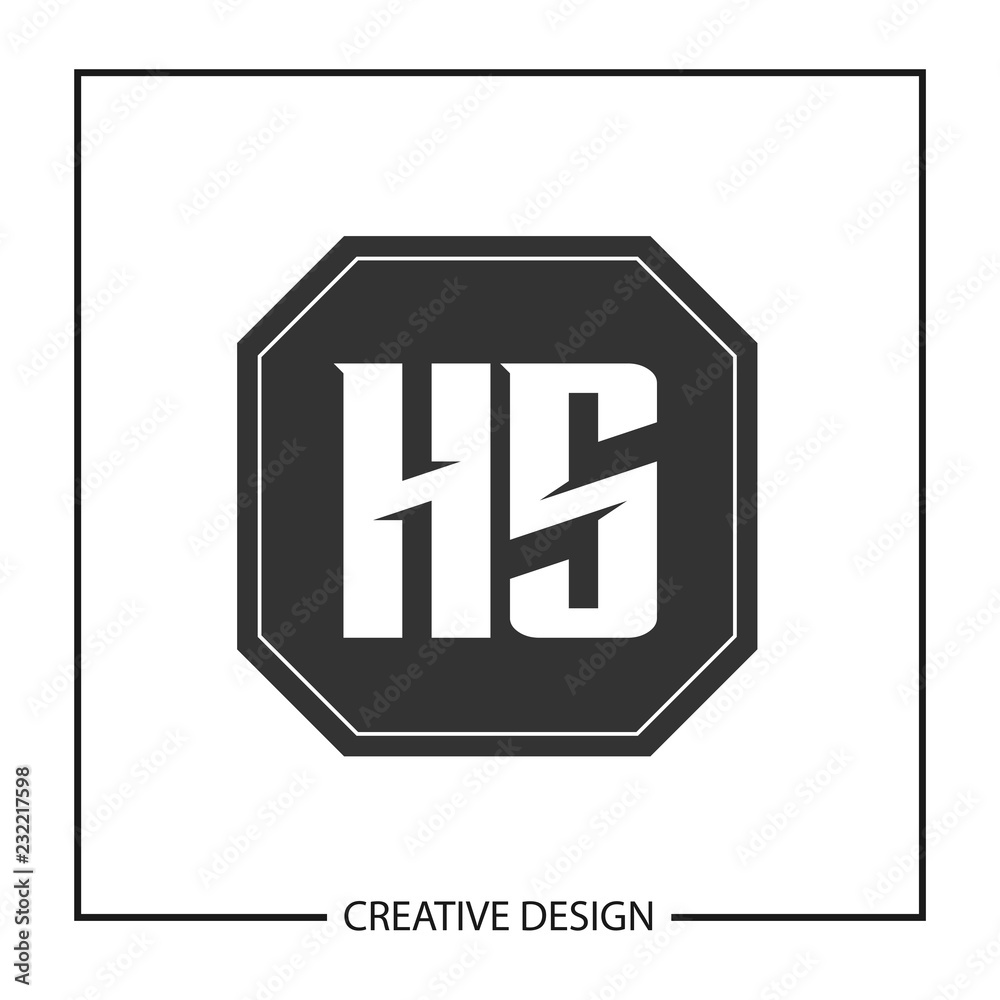 Initial Letter HS Logo template Design Vector Illustration Initial Letter HS Logo template Design Vector Illustration