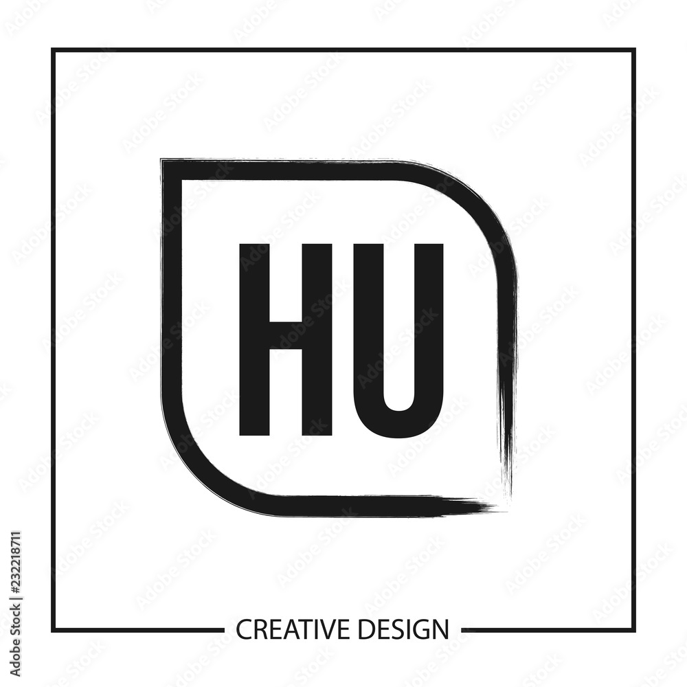 Initial Letter HU Logo template Design Vector Illustration Initial Letter HU Logo template Design Vector Illustration