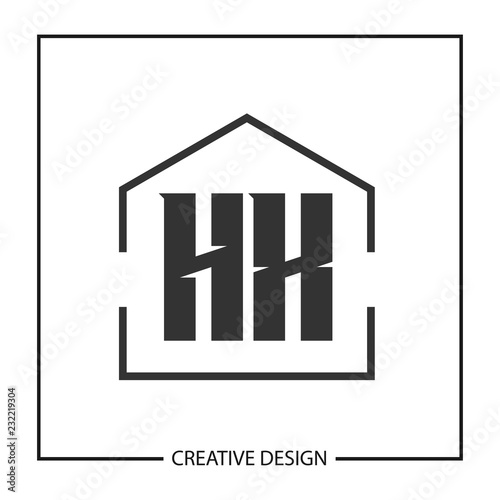 Initial Letter HX Logo template Design Vector Illustration