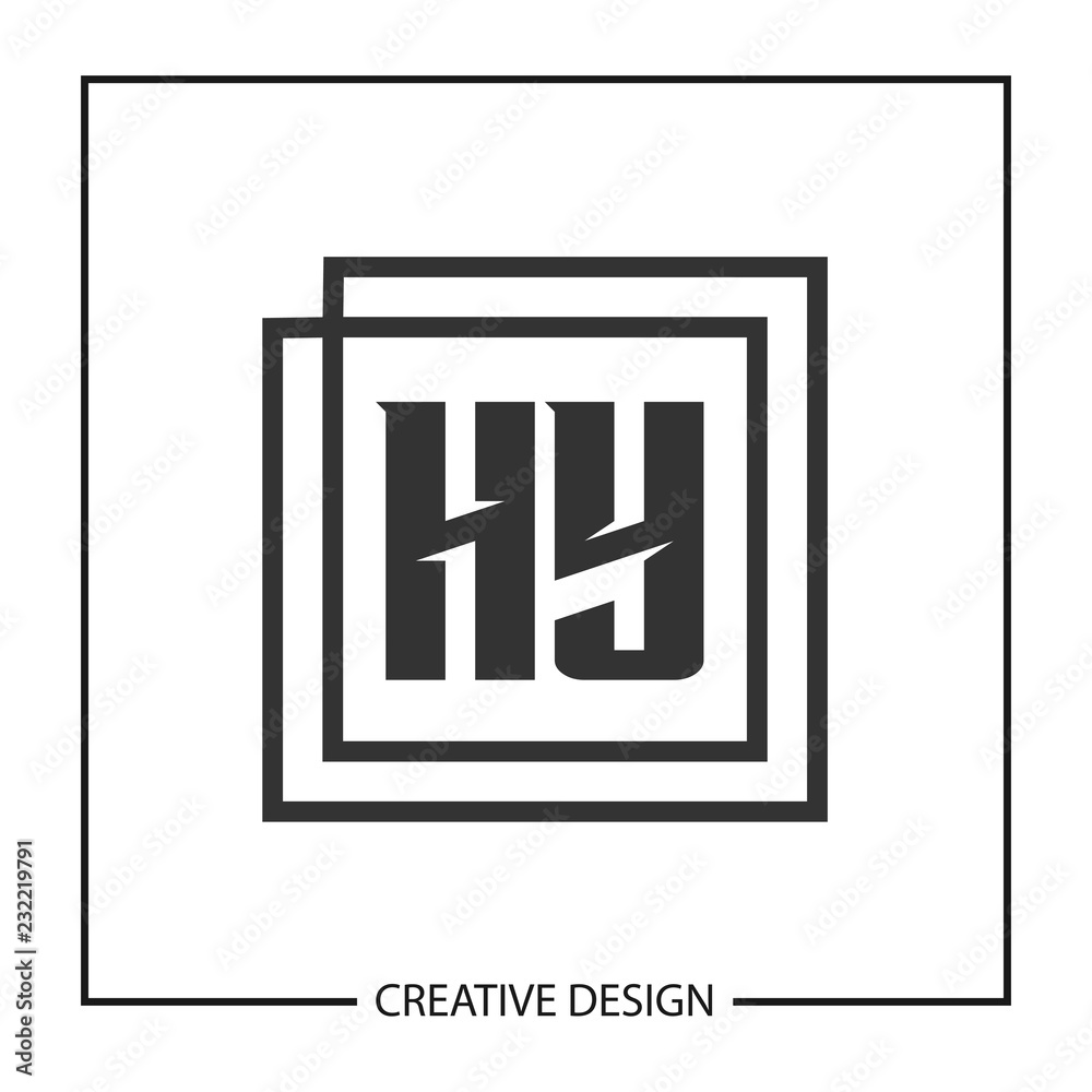 Obraz premium Initial Letter HY Logo template Design Vector Illustration