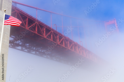 The Fog view at Golden Gate Bridge
