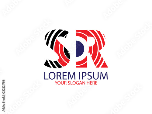 Wallpaper Mural letter S and R logo circle line and combination Torontodigital.ca