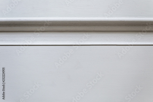 Vintage white door, closeup