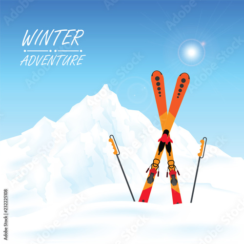 Winter adventure conceptual.