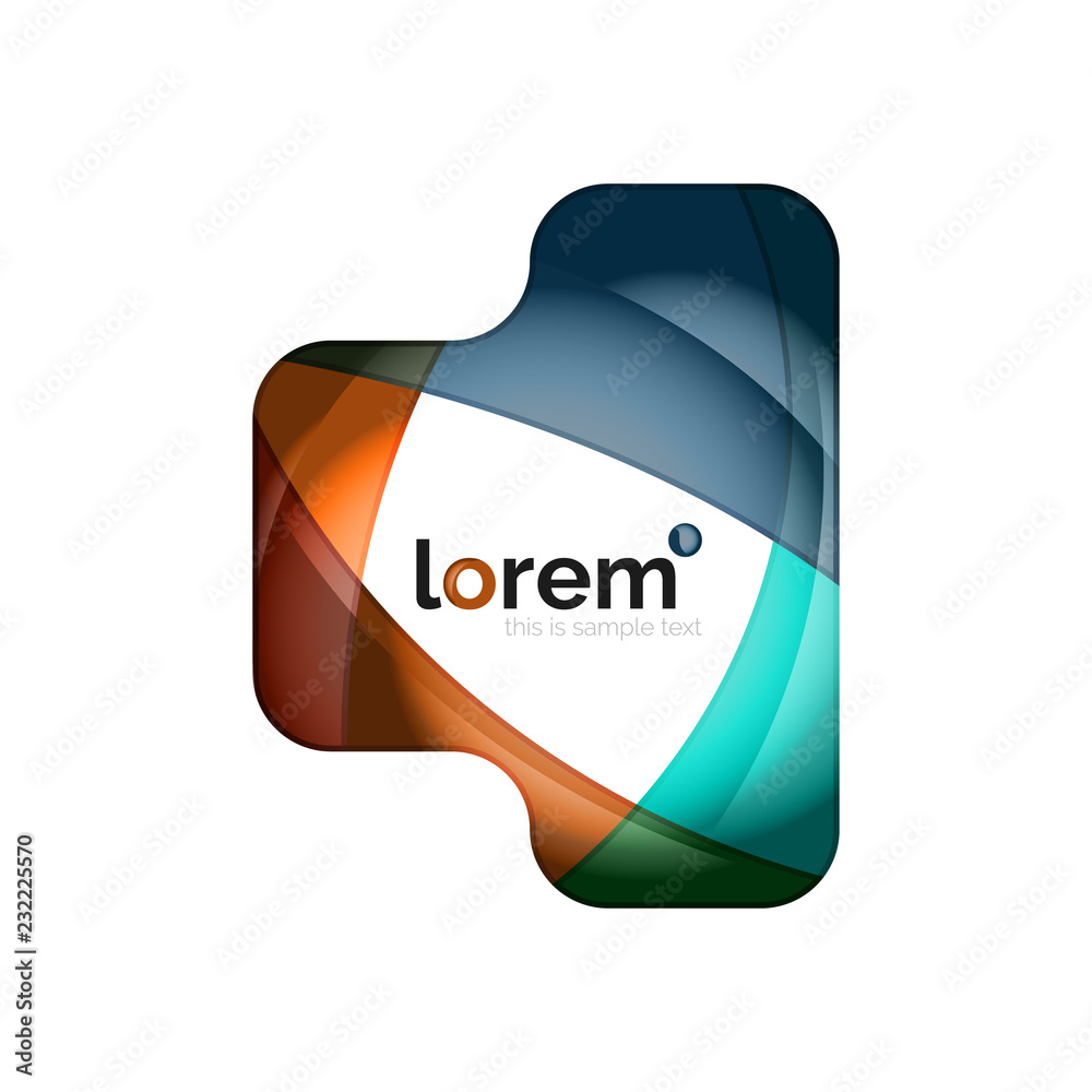 Abstract geometric business icon