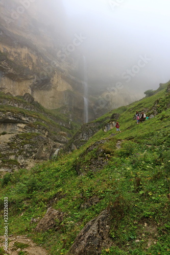 Cascade waterfall in Kusar region  photo