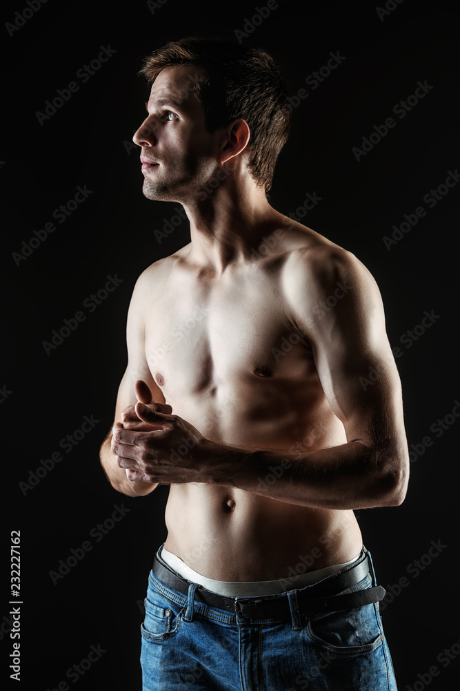 Fototapeta premium attractive young man