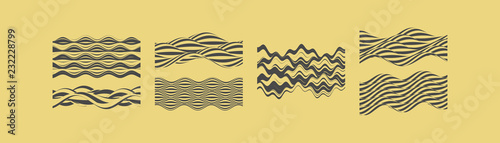 Abstract background with wavy lines. Dynamic effect. Vector illustration. Cover design template. Art texture for poster, card, cover, postcard, labels, stickers.