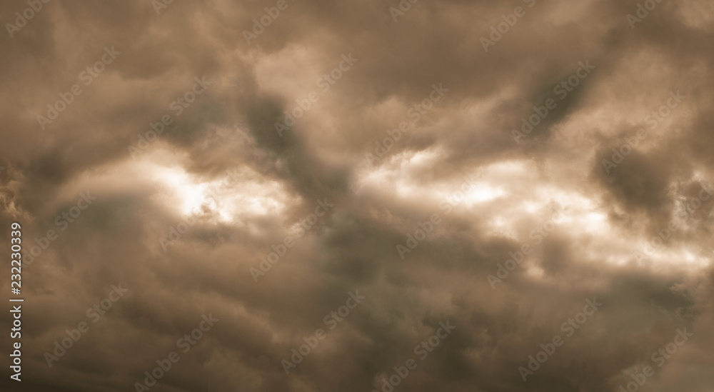 Fototapeta premium stormy clouds have eyes that are watching you