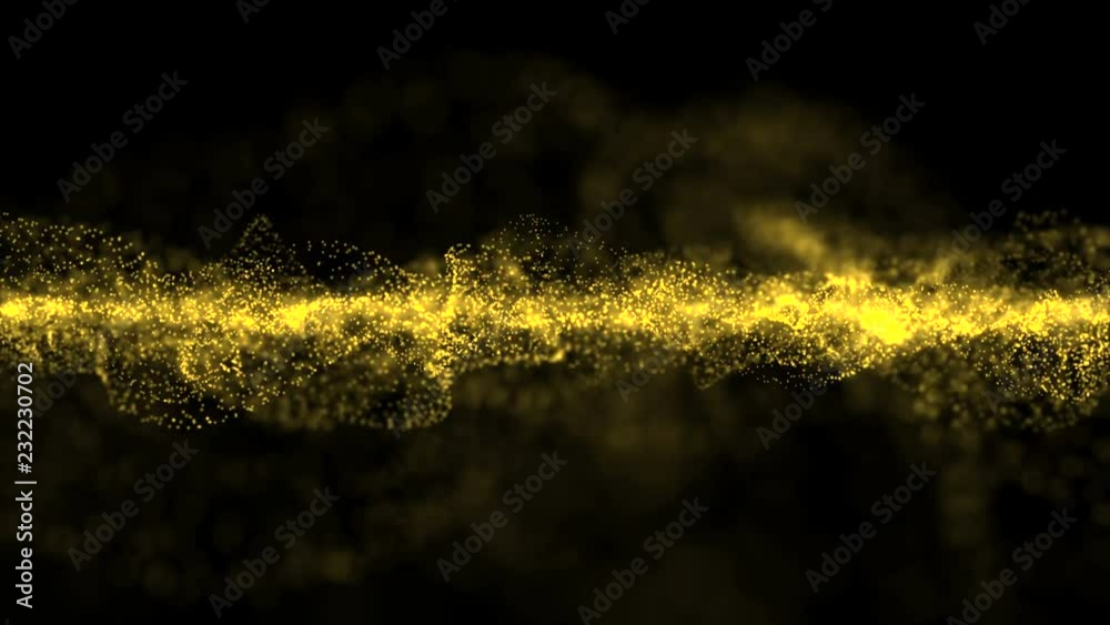 Abstract particle wave mesh loop background