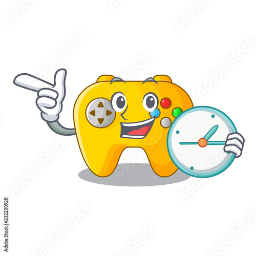 With clock Video game controller shaped on charcter