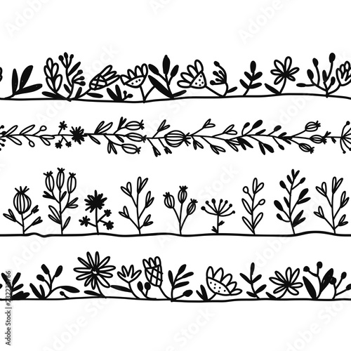Herbs, seamless pattern for your design
