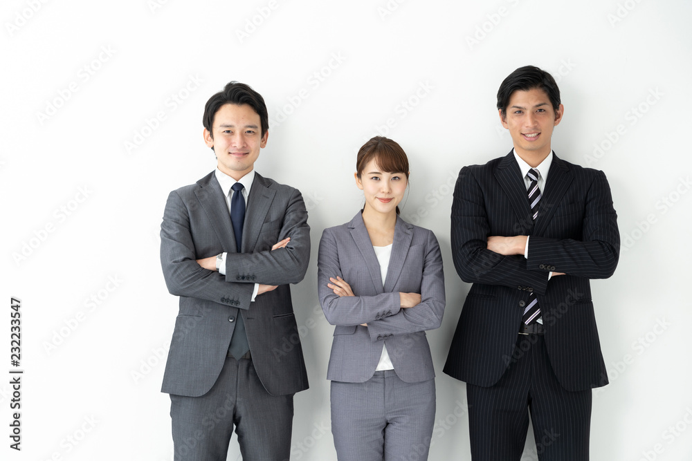 portrait of asian businessgroup on white background portrait of asian businessgroup on white background